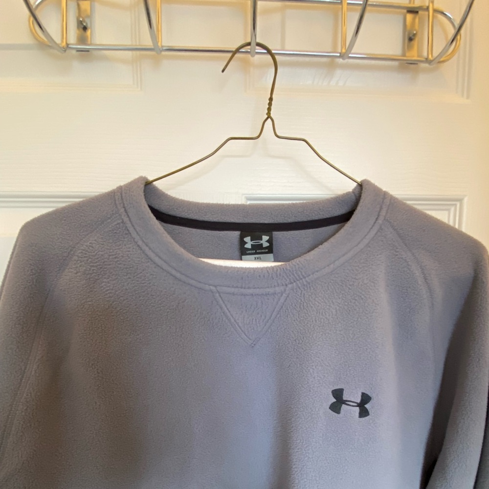 Under Armour fleece pull over grey/black 3xl